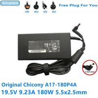 ราคา Original Chicony 180W แล็ปท็อปชาร์จอะแดปเตอร์ AC สําหรับ MSI A17-180P4A 19.5V 9.23A GE72VR GS63VR 6RF WS63VR GS43VR GT70 CLEVO P950HR (56010084560)