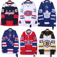 ราคา Nhl Ice Hockey Jersey Hockey Hip Hop Ice Hockey Jersey Street สเก็ตบอร์ด hiphop Jersey bf หลวม Retro Time คู่เสื้อยืดแขนยาว (27272992859)