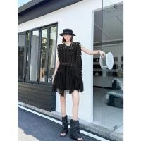ราคา [Ready Stock] ชุดเดรสยาวลูกไม้สีดำสุดหรู ทรงหลวม Free Size สไตล์เกาหลี (41730726009)