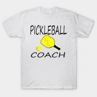 ราคา เสื้อยืด Vintage pickleball coach T-Shirt แท้ Cotton 100% น่ารัก S-5XL ใส่สบายๆ ใส่เดินทาง รัดรูป (40815037376)