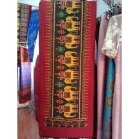 ราคา ผ้าพันคอลายช้างไหมแท้100% (11680934212)