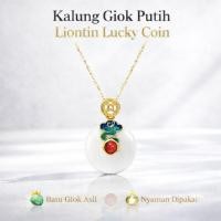 ราคา สร้อยคอหยกขาวแท้ | จี้เหรียญนําโชค | สร้อยคอผู้หญิงหยกธรรมชาติ (49859595316)