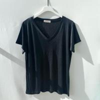 ราคา S4 เสื้อยืด คอวีไขว์ ผ้าสลาฟ สาวอวบ ผ้ายืด ใส่สบาย (24459586855)