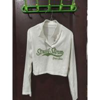 ราคา [ PRELOVED ] ผู้หญิง WHITE LONG-SLEEVED RIB CROPTOP (42378980221)