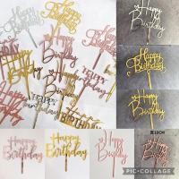 ราคา ป้ายhappy birthday ป้ายตกแต่งเค้ก (12002328677)