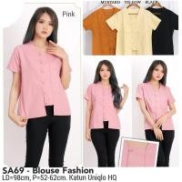 ราคา YOLANDA BLOUSE PLAIN OFFICE WORK CLOTHES Ace Sakura 69 รุ่นเกาหลีผู้หญิง (40924578457)