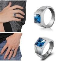 ราคา ผู้ชายแหวนเครื่องประดับไพลินหินสีฟ้าสําหรับผู้ชายแต่งงาน (42363835103)