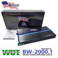 ราคา BLUEWAVE เครื่องเสียงรถยนต์ เพาเวอร์แอมป์คลาสดี ขับลำโพงซับวูปเฟอร์/ซับเบส ClassD 2000Watts.BLUEWAVE รุ่น BW-2000.1 (23465708979)