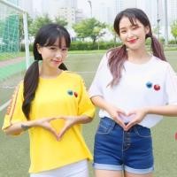 ราคา เสื้อoversize สกรีนแขน ปักอกลายเอลโม่ (1607773806)
