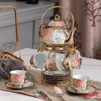 ราคา 20 ชิ้นยุโรปชุดชาถ้วยกาแฟเซรามิคดอกไม้ชาอังกฤษชุดน้ำชายามบ่าย retro งานแต่งงานของขวัญถ้วยน้ำ (29309486514)