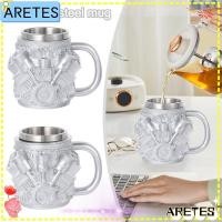 ราคา แก้วกาแฟ AREES อเนกประสงค์ V8 & V6 เครื่องยนต์ออกแบบแก้วสแตนเลส, Creative 15oz ถ้วยชาครัวเครื่องมือ (24944112096)