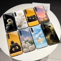 ราคา SAMSUNG สําหรับSamsung A70 A70S A90 5Gน่ารักการ์ตูนดอกไม้แมวSkyทาสีปกหลังสําหรับSamsung Galaxy A90 A70 ปลอกAnti-Fallป้องกันกระจกนิรภัยGalaxyเคสโทรศัพท์ (26489255820)