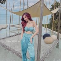 ราคา Posyy set ( ชุดเซ็ท 2ชิ้น ) งานน่ารักมากก เสื้อครอปพร้อมกางเกงขายาว ผ้าดีสุดๆ แยกแมทช์กันได้ (41865826799)