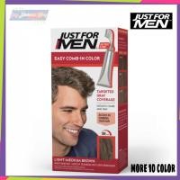 ราคา (สินค้านำเข้าUSA) ยาย้อมผม ย้อมผมผู้ชาย สีย้อมผมผู้ชาย Just For Men Color Easy Comb-in Color ผลิตภัณฑ์ย้อมดำ ง่ายใน 10 น (7661335314)