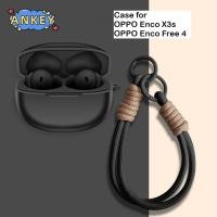 ราคา for OPPO Enco X3s Protective Case Nylon Lanyard Soft Cover OPPO Enco Free 4 Shells Washable Housing Anti Dust Sleeve Hand Rope Strap Accessories (54900722351)
