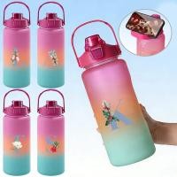 ราคา กระบอกน้ำ 2000ml ฝาล็อค BPA Free ขวดน้ำพลาสติก คละสี ขวดน้ำแช่ตู้เย็นฝาล็อค (45506657458)