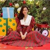 ราคา ♥️♥️ป้าย Bo Rich Ta เดรสสก๊อตแขนยาวคอปกทหารเรือสวยมากๆชุดใส่ออกงานใส่เที่ยวปังมากๆค่ะ (10714084645)