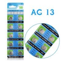 ราคา 1เช็ต(2ิชิ้น) แบตเตอรี่ AG13 Button Coin Cell Battery Batteries 1.55V (288784967)