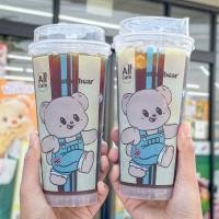ราคา ( เฉพาะแก้ว ) แก้วเปล่าน้องหมีเนย All Cafe 22 oz (25140540839)