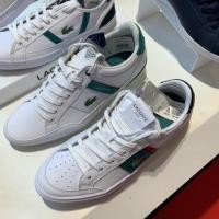 ราคา Lacoste 100% (ของผู้ชาย) หนังแท้ ของแท้จากช็อป ทนทาน ใส่สบาย มีป้าย+กล่องแบรนด์ให้ครบ สีขาวล้วนสวยมากค่ะ (1351634028)