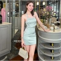 ราคา ชุดสีเขียวออกงาน​ ชุดออกงานสีเขียว เดรสสีเขียวไปงาน #ชุดงานป้าย (24401459131)