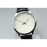 ราคา Near MINT* CalvinKlein CK K26211 Silver Round 38mm Quartz Men's Watch JAPAN (50456579995)