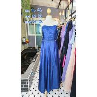 ราคา ชุดเดรสเกาะอกสีน้ำเงินเข้ม(มือสอง) (26116625569)