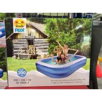 ราคา สระน้ำเป่าลม,อ่างเปาลม ขนาด 2 เมตร 200cm x150cm x50cm (5627030986)