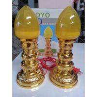 ราคา เชิงเทียนเสียบปลั๊ก Led หลอดดอกบัวสีแดง/สีเหลืองพร้อมฐาน (682957056)
