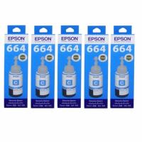 ราคา EPSON T664200 (Cyan) หมึกเติม ยี่ห้อ เอปสัน รุ่น T644200 สีฟ้า - 1 SET มี 5 ขวด ของแท้ (15481862543)