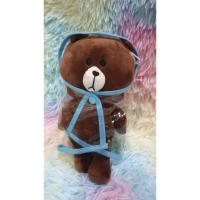 ราคา ตุ๊กตาน้องหมีบราวน์ ใส่ชุดกันฝน ขนาด 9 นิ้ว มีเชือกห้อย (18583806003)