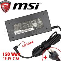 ราคา MSI AC Adapter ของแท้ MSI GT680, GP62M, GF62, GS40 / MSI GP72 7REX / GP72M 7REX / 150W 5.5 / GF75 Thin 9SC สายชาร์จ MSI (55759540374)