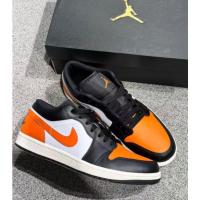 ราคา Jordan Air Jordan 1 Low cut Retro Basketball Shoes in Black and White (51452748774)