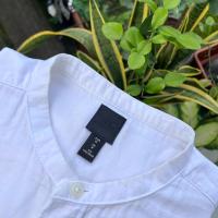 ราคา KEMEJA H&M เสื้อเชิ้ตผ้าฝ้ายเซี่ยงไฮ้สีขาว (L) (54256695962)