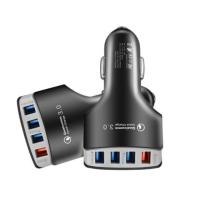 ราคา Qualcomm Quick Charge Qc 3.0 4 พอร์ต 7A อะแดปเตอร์ชาร์จในรถยนต์ (41357172652)