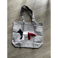 ราคา maison kitsune tote bag light grey color (28127099840)