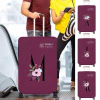 ราคา ผ้าคลุมกระเป๋าเดินทางแบบไม่ทอ ตัวป้องกันกระเป๋าเดินทาง Velcro ผ้าคลุมกระเป๋าเดินทาง 20-30 นิ้ว ลายดอกไม้และสีดำ (44755393819)