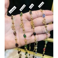 ราคา สร้อยคอพลอยหลากสี 24นิ้ว สวมหัวได้ งานพลอยคริสตัล ห้อยพระ สวมหัวได้ (24274144054)