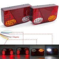 ราคา ❤️ 2Pcs LED สำหรับรถตู้รถบรรทุกรถบรรทุกรถพ่วงไฟท้ายไ (25090323116)