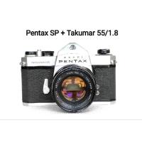 ราคา กล้องฟิล์ม SLR Asahi Pentax Sp +เลนส์ Super Takumar 55mm F1.8 portrait (11885423850)