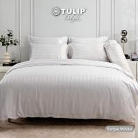 ราคา TULIP รุ่นTULIP Delight สีขาวลายริ้ว Stripe White ทอแจ๊คการ์ด บนเนื้อผ้า ชุดเครื่องนอน ผ้าปูที่นอน ผ้าห่มนวม (29314200025)