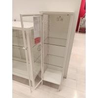 ราคา IKEAshopping IKEA BAGGEBO 34x32.5x116 ตู้โชว์ ตู้กระจก ชั้นวางของ หน้ากระจก ข้างโปร่งเหล็กฉีก (9775777161)
