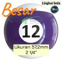 ราคา ขายปลีกลูกบิลเลียดเดี่ยวขนาด57.2มมบิลเลียด2 1/4 9ฟุต (41330808019)