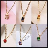 ราคา สร้อยคอพร้อมสี จี้พลอยสี จี้เพชรสี จี้ประจำวันเกิด จี้เสริมดวง (50854009939)
