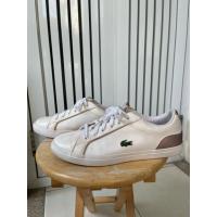 ราคา รองเท้า lacoste สีขาว/rosegold (44128213752)