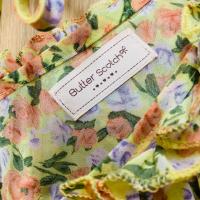 ราคา ส่งต่อเสื้อชีฟองแขนตุ๊กตาสีเหลืองลายดอก แบรนด์ Butter scotch อก40 มือสอง (55151290424)