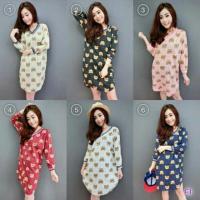 ราคา เดรส ลายหมี Moschino ส่งฟรีลทบ (5221558)