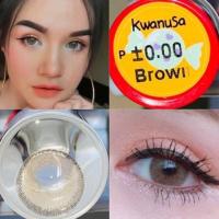 ราคา บิ๊กอาย คอนแทคเลนส์ รุ่น Kwanusa gray/ brown ฝาแดง ยี่ห้อ Pitchy lens (28324822636)