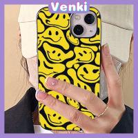 ราคา VENKI - เคสไอโฟน11 เคส iPhone Case Soft TPU เคสลูกอมสีดำเคลือบเงาสีเหลืองยิ้มป้องกันกล้องกันกระแทกสำหรับ iPhone 14 13 12 11 Pro Max 7 8 Plus X XR (21172340396)
