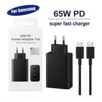 ราคา ชุดชาร์จ Samsung 65W PD Power Adapter Trio USB-A พร้อมพอร์ต USB-C 2 พอร์ต (ของแท้มีคุณภาพ) (52059616957)